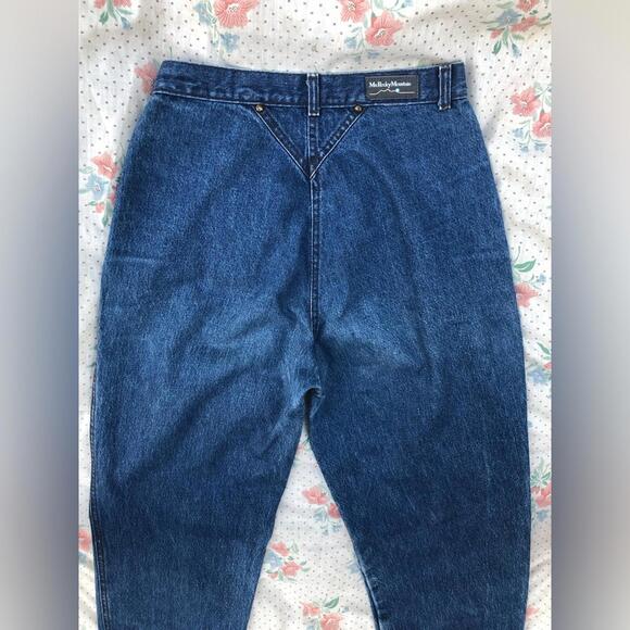 Vintage High Waisted Rocky Mountain Medium Blue Wash Denim Jeans - Picture 5 of 9